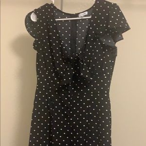 Love, fire Polka Dot Jumpsuit